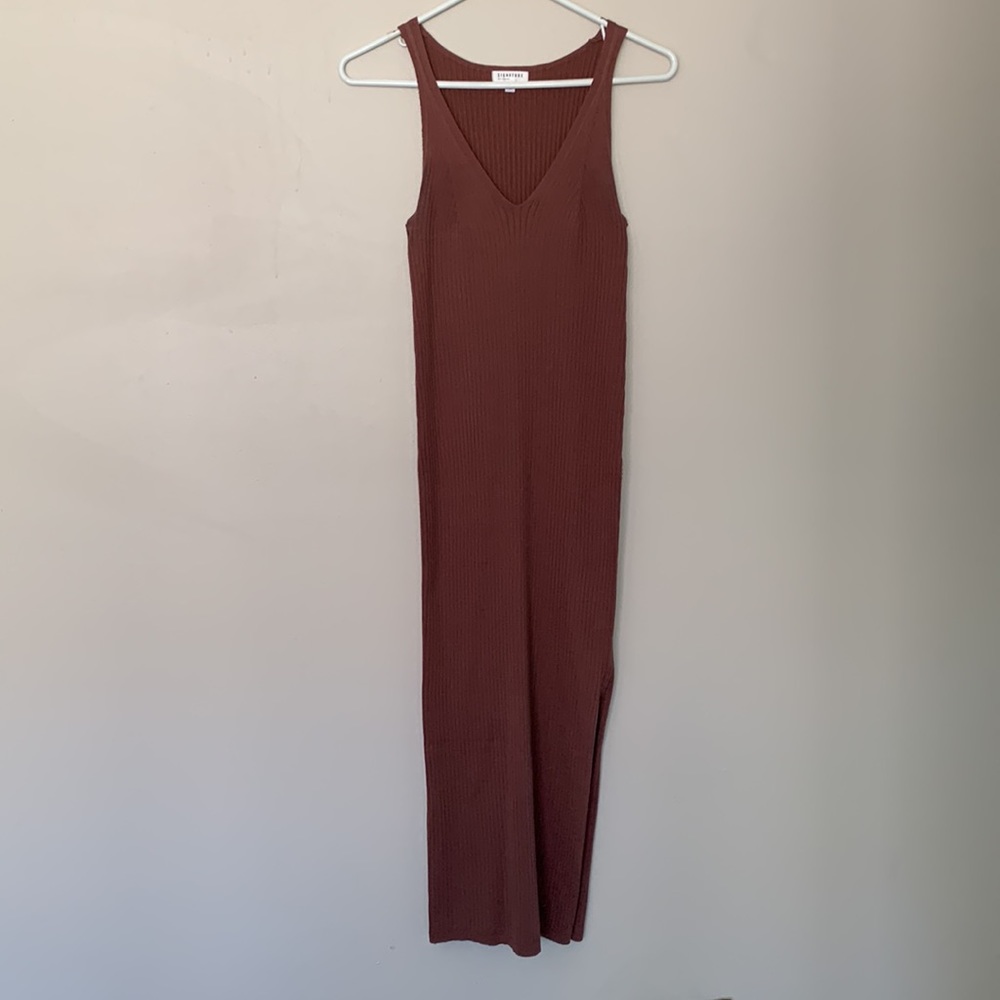 Ribbed sleeveless, midi dress from reitmans signature line